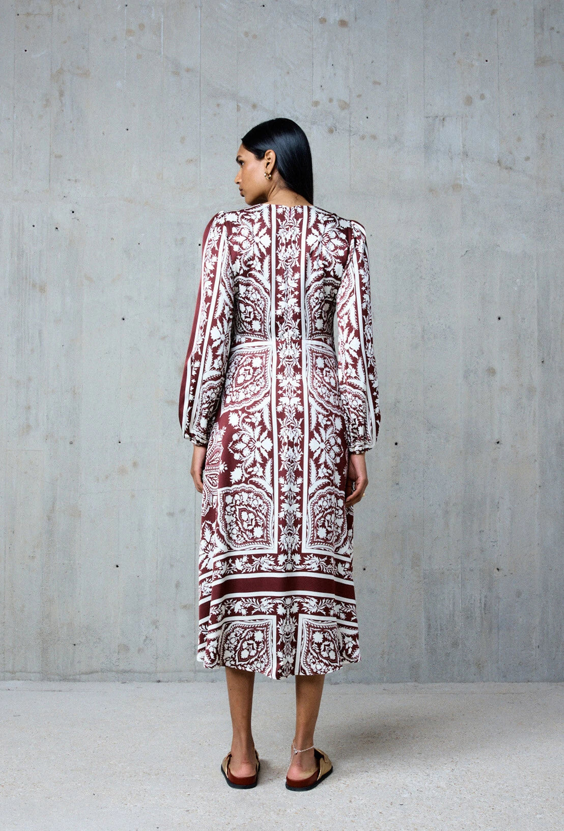 STELLA FOREST Silk Printed Dress