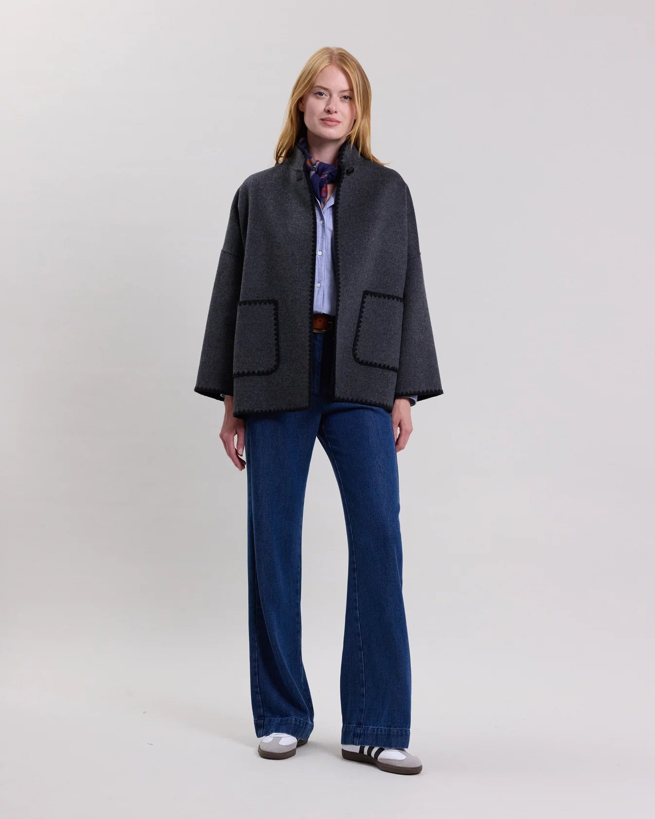 HARTFORD Cropped Wool Coat